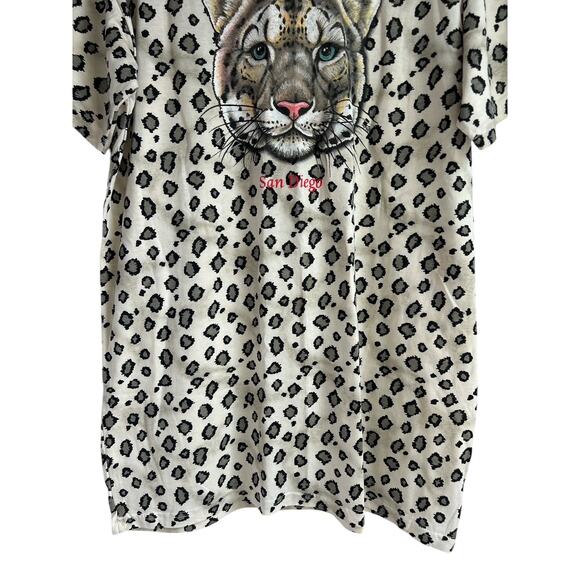 Vintage‎ Jungle Joe’s Womens One Size Sleep Safari All Over Print T Shirt Dress - Picture 3 of 6